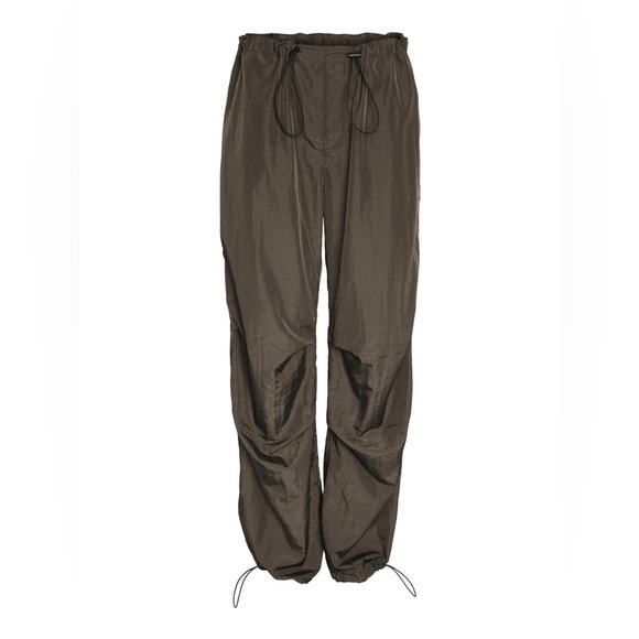 Noisy May Low Waisted Parachute Pants - baggy Y2K pants with adjustable waist - Picture 2 of 9
